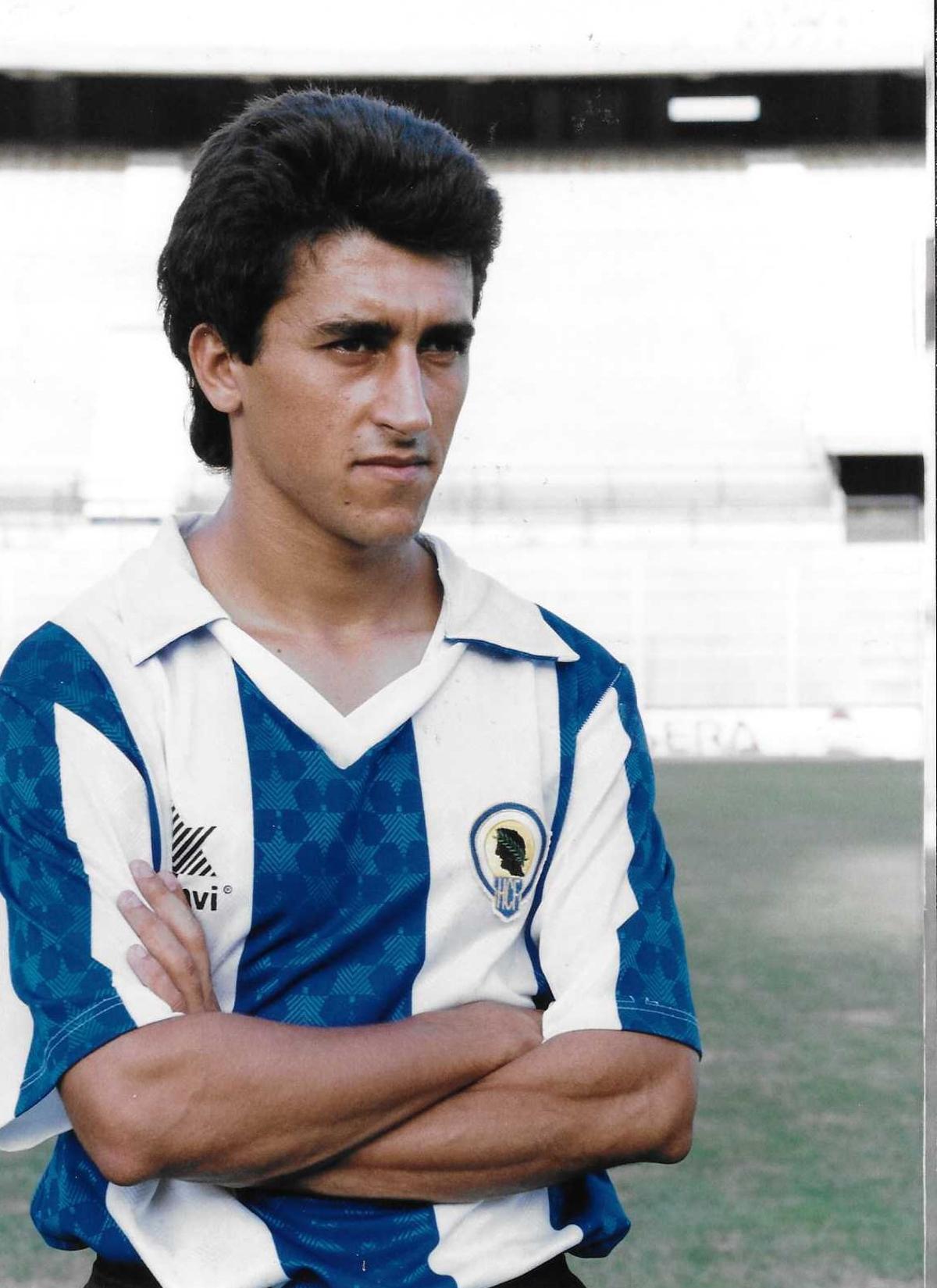 Eduardo Rodríguez, antes de convertirse en el máximo goleador de la historia del Hércules.