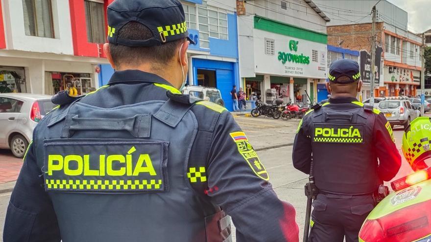Agentes de la Policía de Colombia.