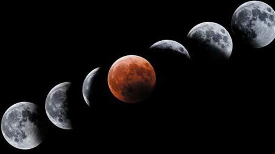 El eclipse lunar durará casi cuatro horas.