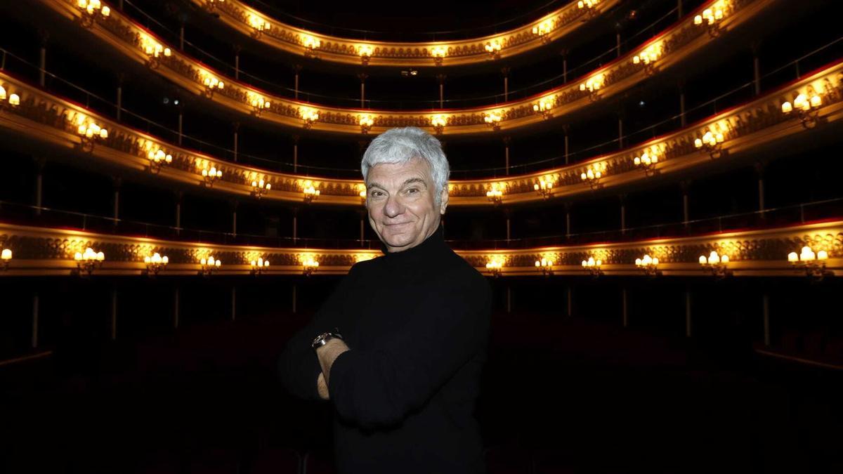 Carles Sans, esta mañana en el Teatro Principal