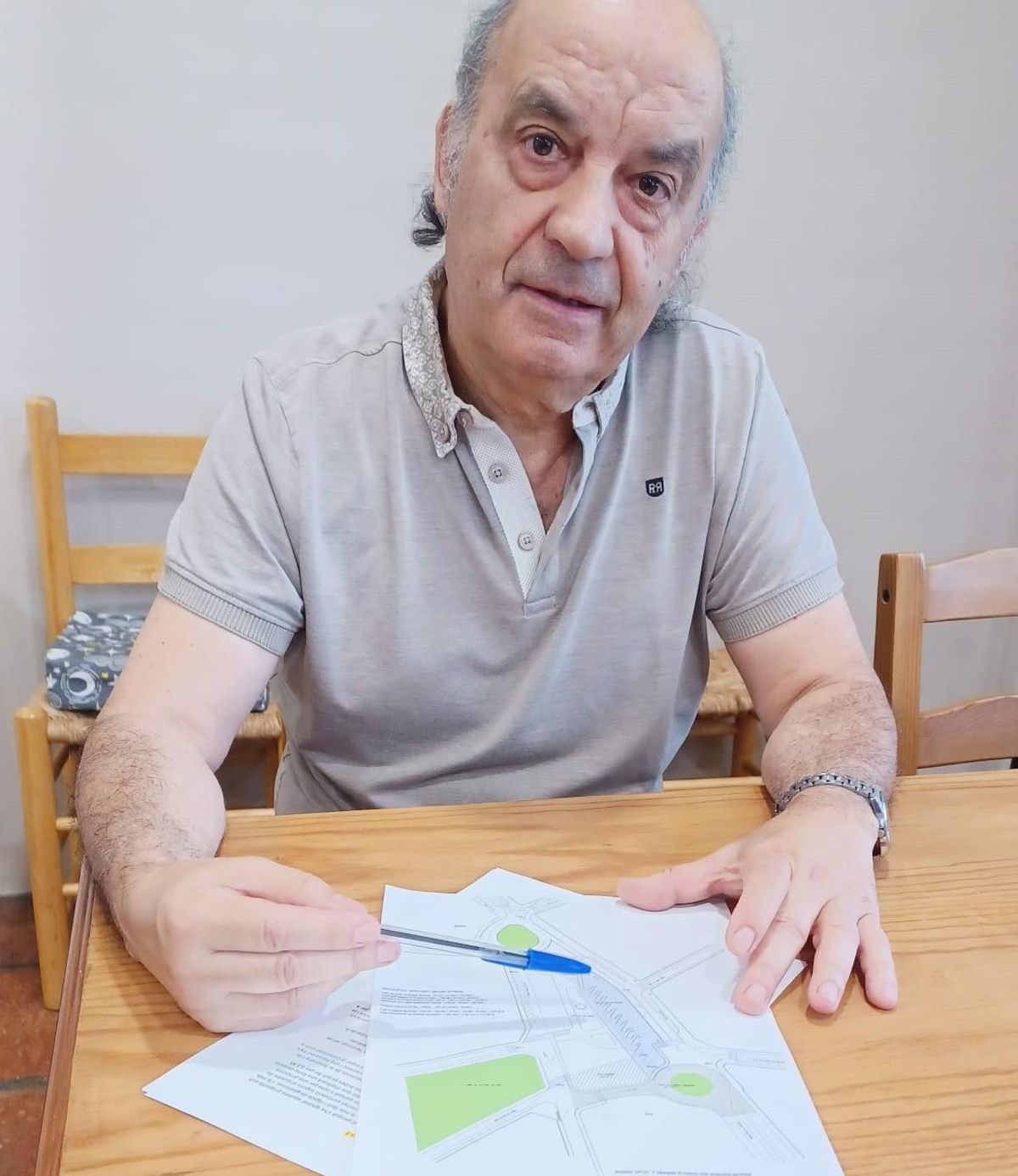 Pere Pagerols amb el projecte de l'estació de busos al Parc de les Aubes