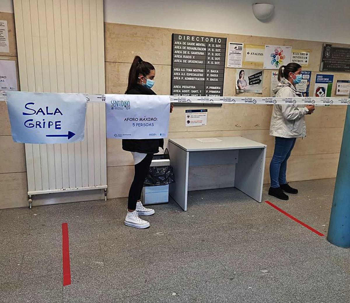 El Sergas activa la "sala de gripe" en Cangas tras las protestas del personal de enfermería