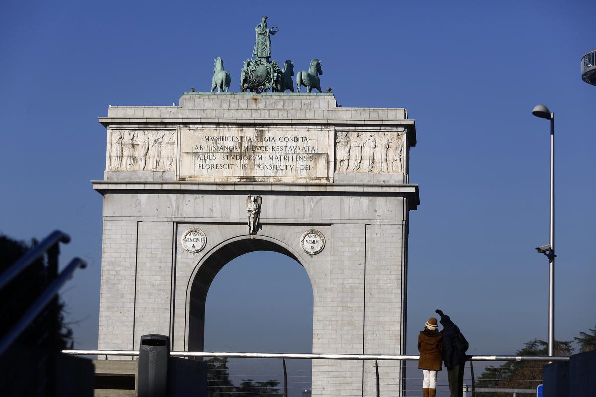 Arco de la Victoria en Moncloa (Madrid).