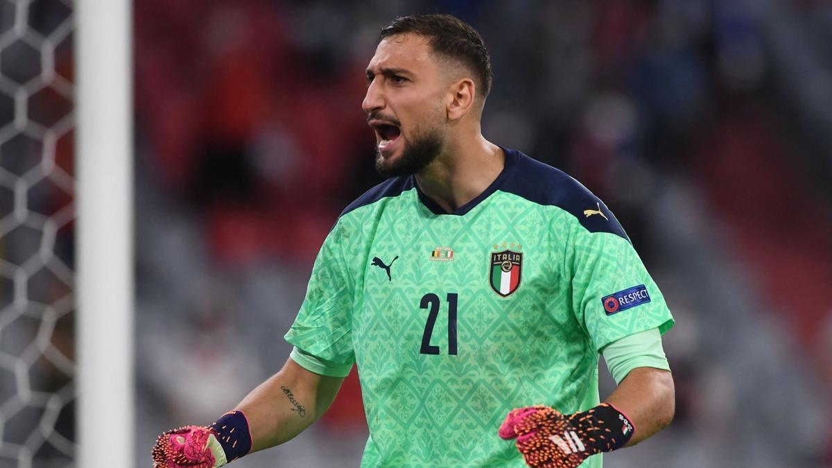 Donnarumma, en el partido ante Bélgica en Múnich.