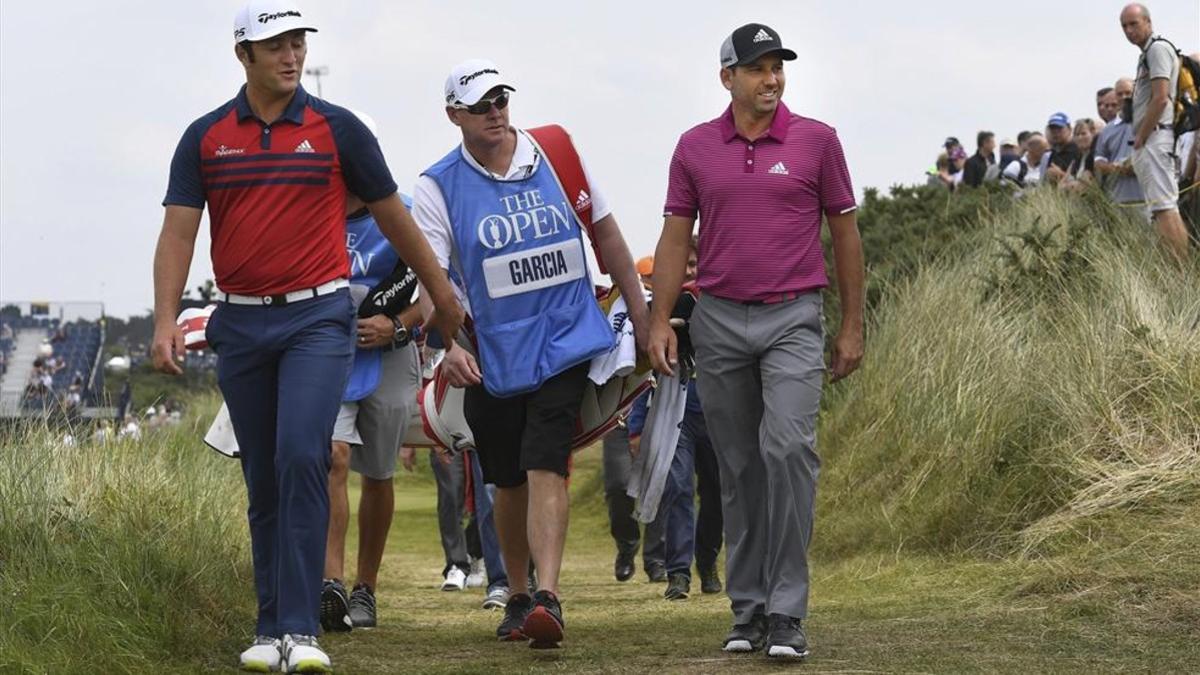 Jon Rahm y Sergio García prepararon juntos su debut en el British Open