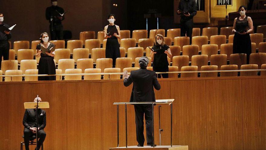 Actuación del Coro Nacional de España en el Auditorio Nacional.