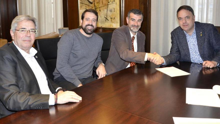 D&#039;esquerra a dreta, Dario Riera, Jordi Serracanta, Miquel Sebqastià i Valerntí Junyent