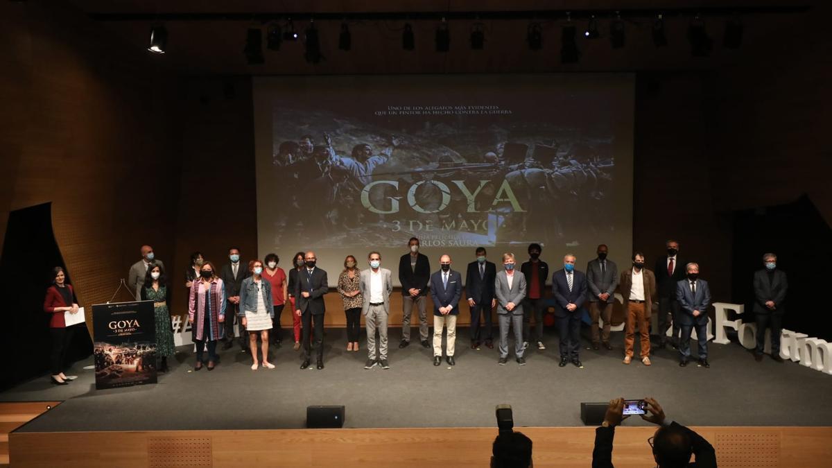 Presentación de &#039;Goya 3 de mayo&#039; en el CaixaForum de Zaragoza.