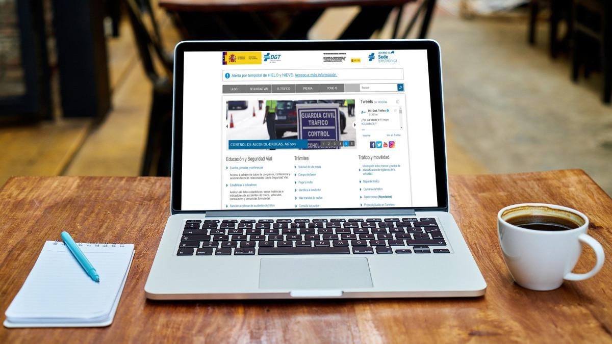 Página para pedir cita previa en la DGT
