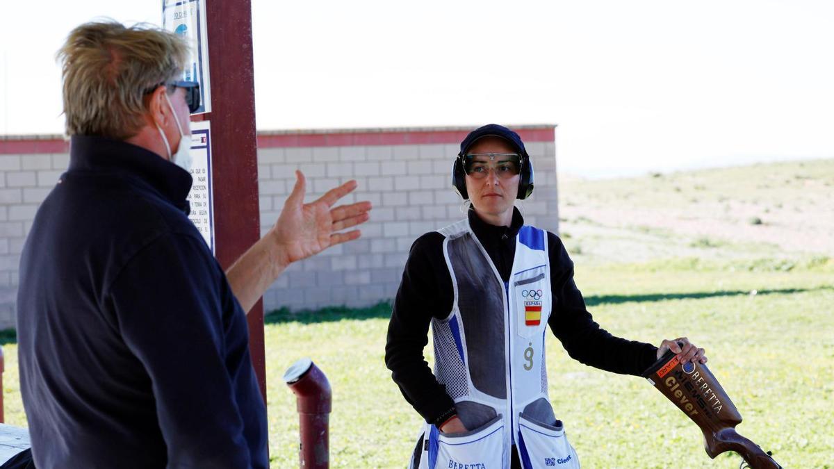 Fátima Gálvez, durante una competición.