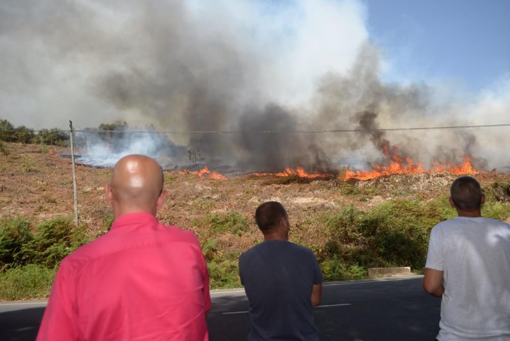 Incendio forestal en San Salvados de Meis