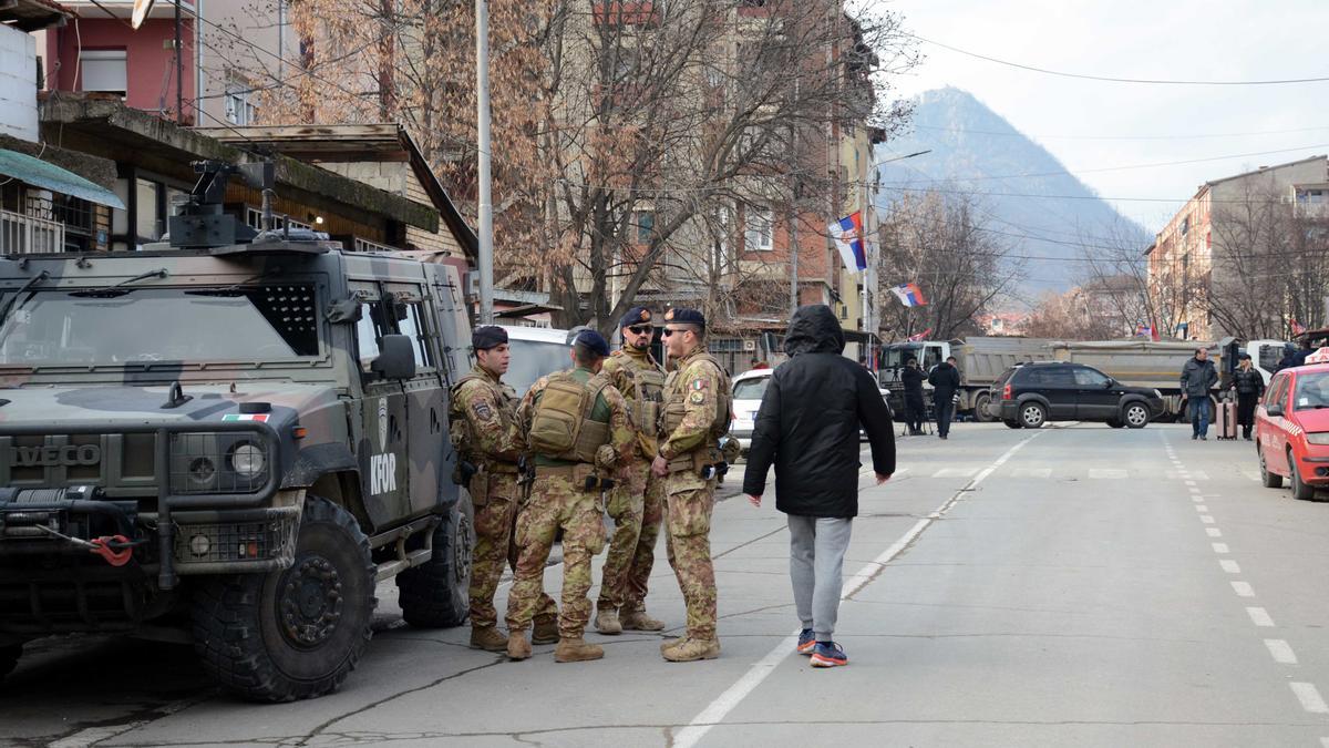 Fuerzas de la KFOR en Kosovo.