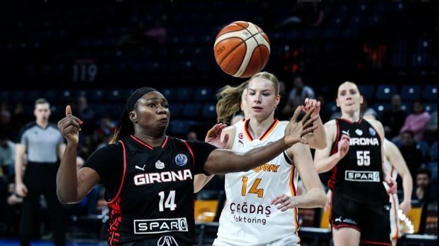 L'Spar Girona no té cap opció de lluitar pel primer lloc contra el Galatasaray (67-57)
