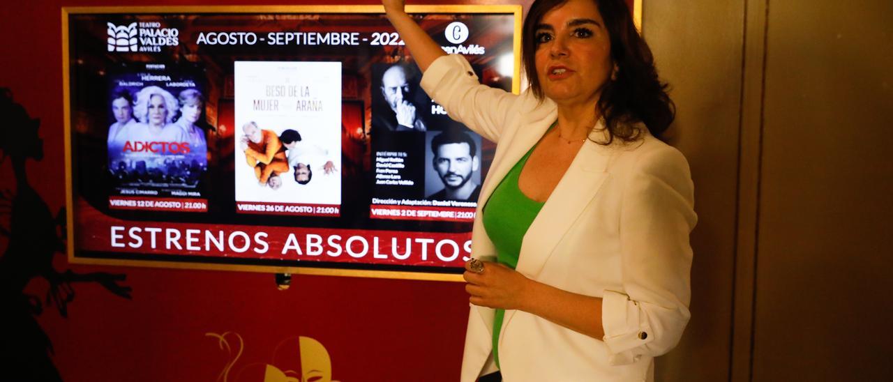Yolanda Alonso durante la presentación del programa del teatro Palacio Valdés.