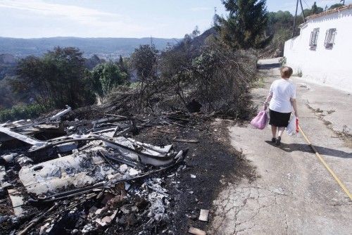 L'endemà de l'incendi a Girona