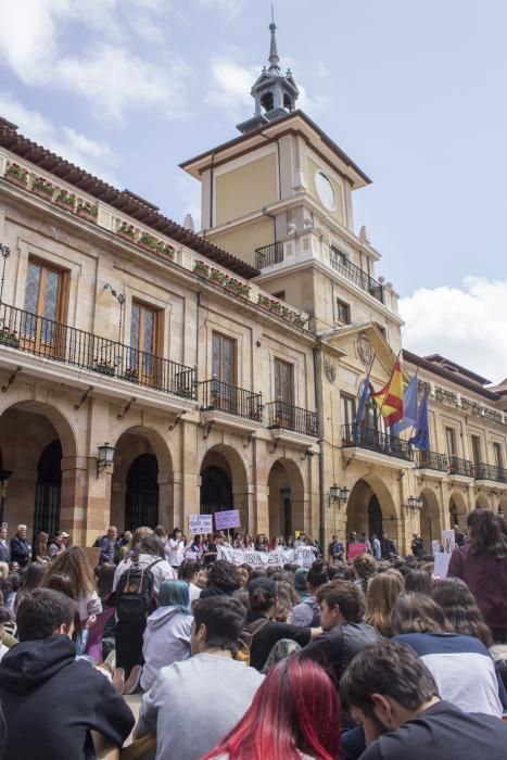 Manifestación en Oviedo.