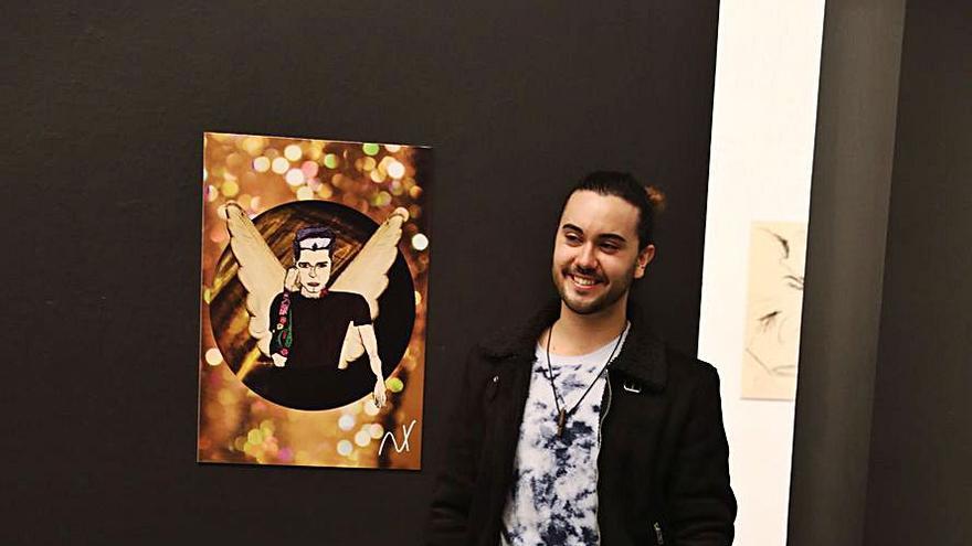 Nacho Izkierdo, ayer, en la Sala Borrón. | Juan Plaza