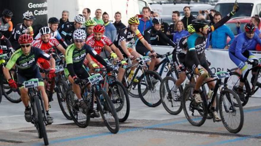 Una competició ciclista a Girona, en una imatge d&#039;arxiu.