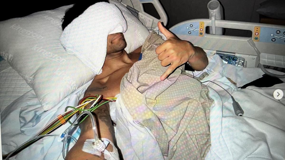 Jorge Martín, en el hospital de Doha (Catar).