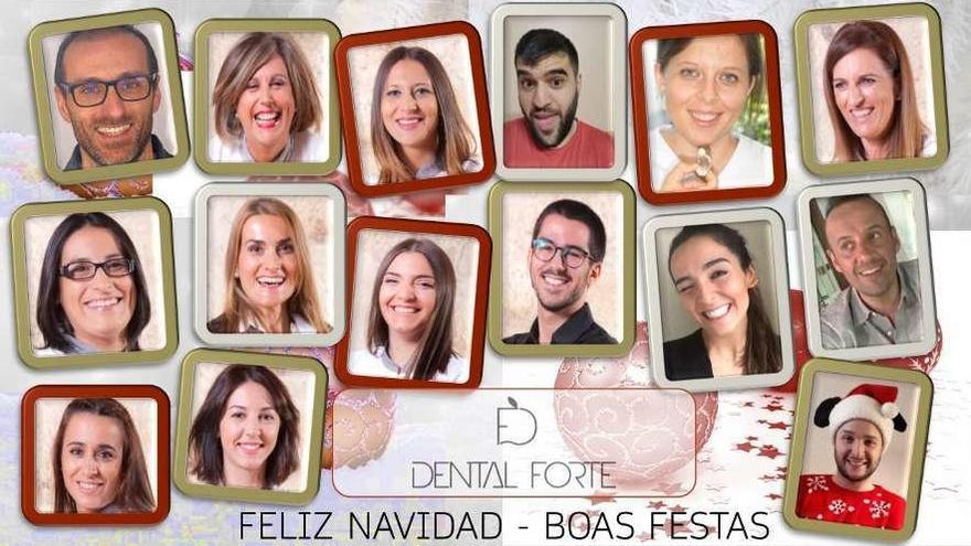 El equipo de Dental Forte dea unas felices fiestas.