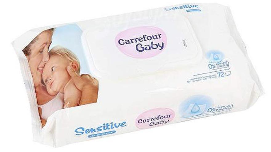 Carrefour retira tres lotes de toallitas de bebés contaminadas con un bacteria