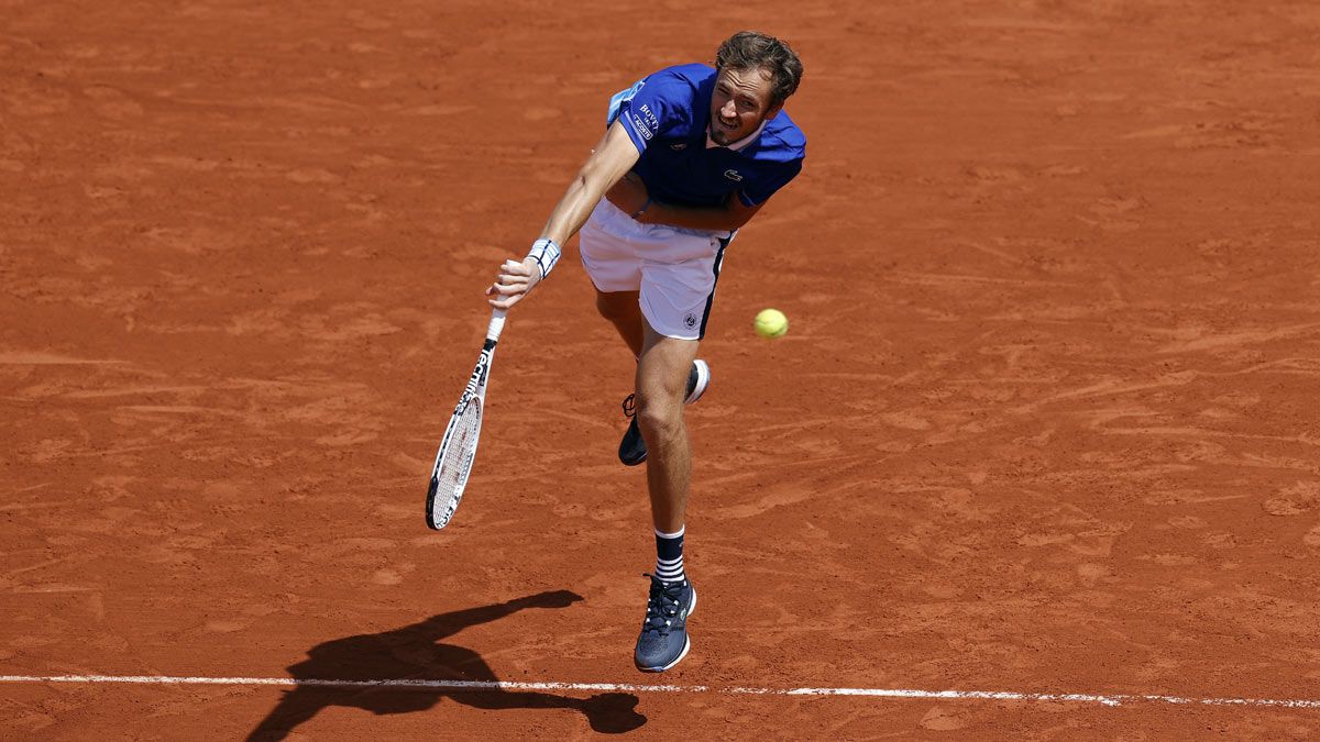 Medvedev, durante su debut en París