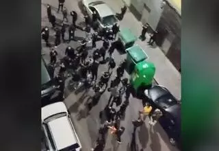Vídeo: Al menos dos ultras detenidos tras armar el caos en Castelló
