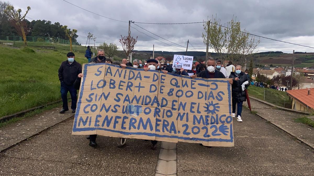 Manifestación en Alcañices por una sanidad digna