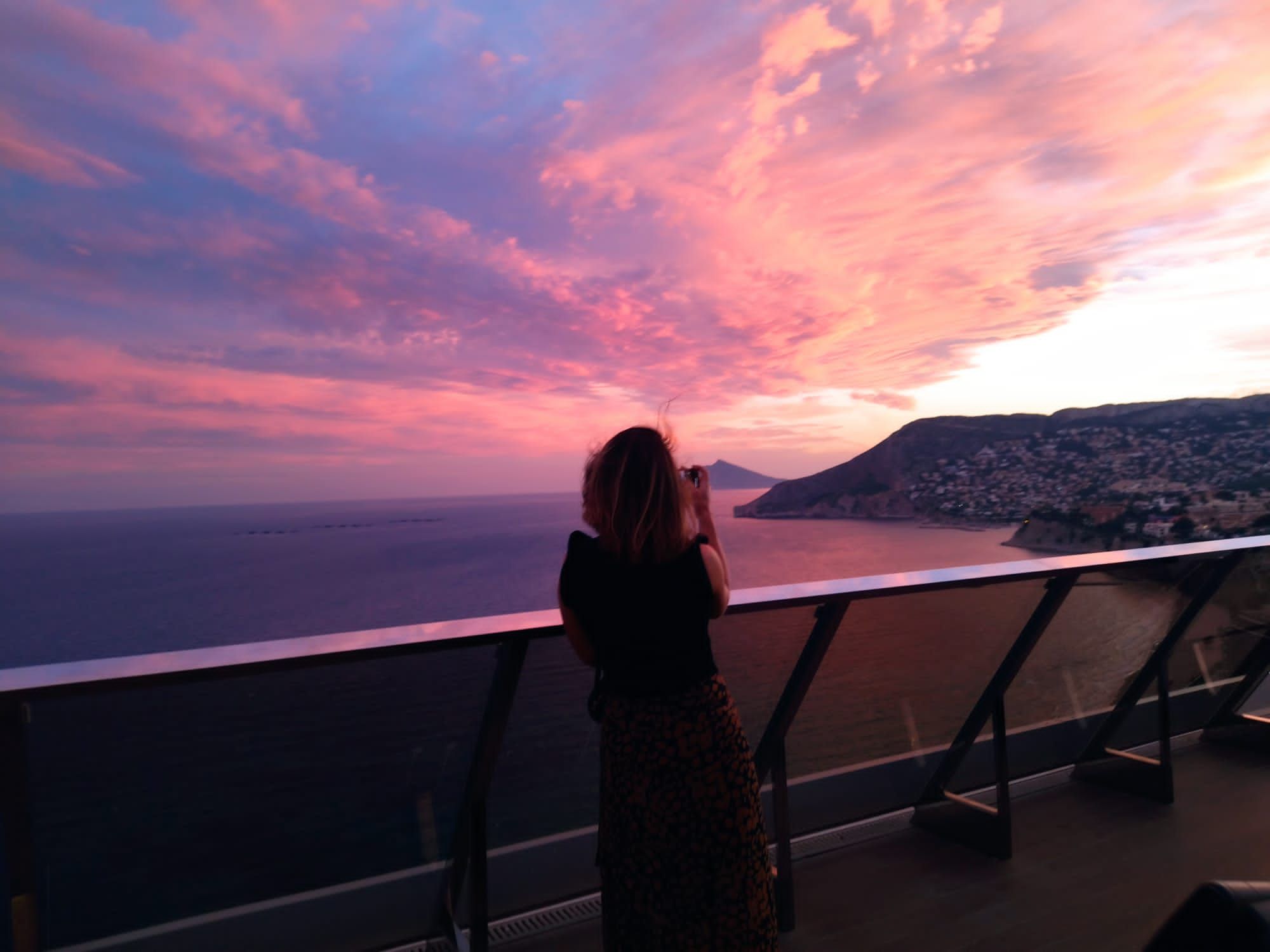 El atardecer más viral de Calp