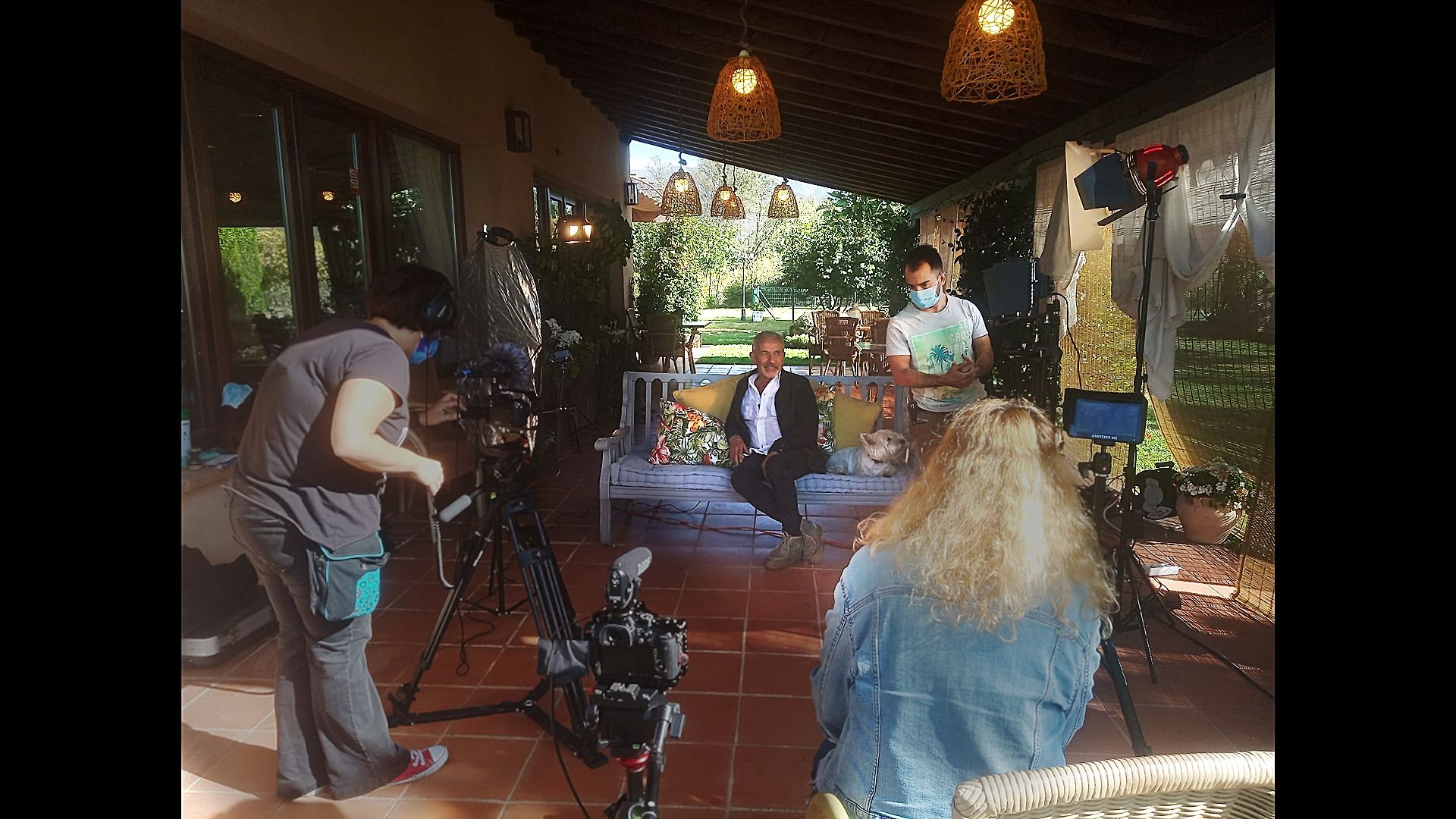 Un momento del rodaje del documental con Víctor Ullate.