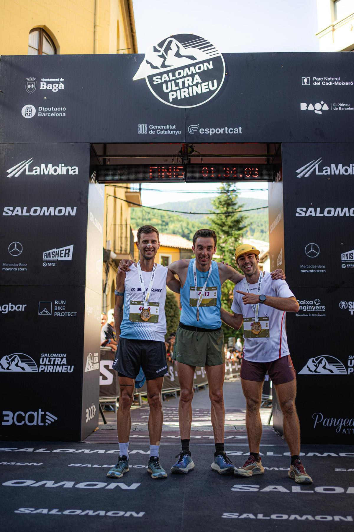 Adrià Ivars, Killian Allaire y Jan Margarit, el podio masculino en la Mijta de la Ultra Pirineu