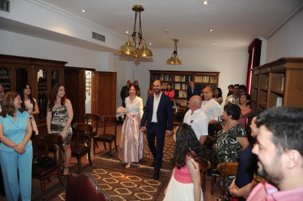 Primera boda en el Colegio Notarial de Murcia