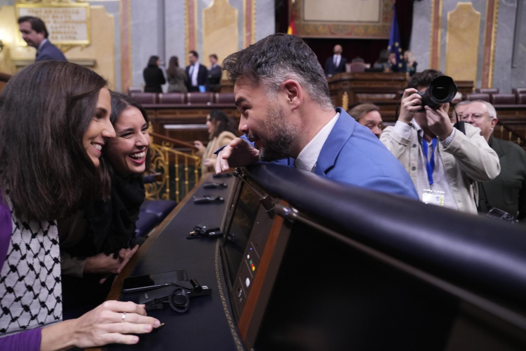 El ple d'investidura de Pedro Sánchez en imatges