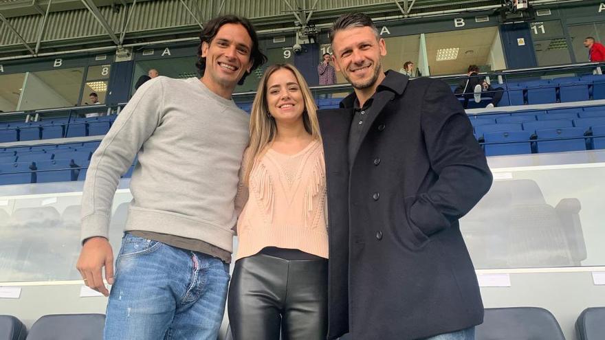 Santa Cruz y Demichelis, invitados de honor en La Rosaleda