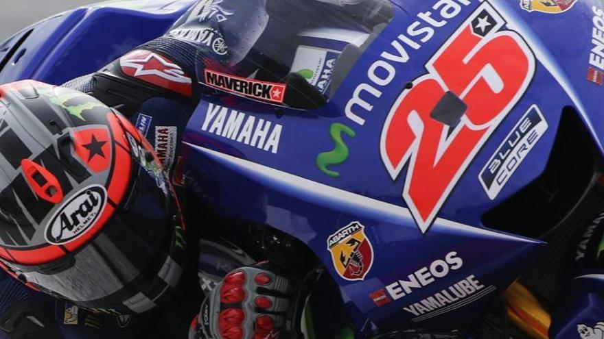 El piloto español de MotoGP Maverick Viñales.