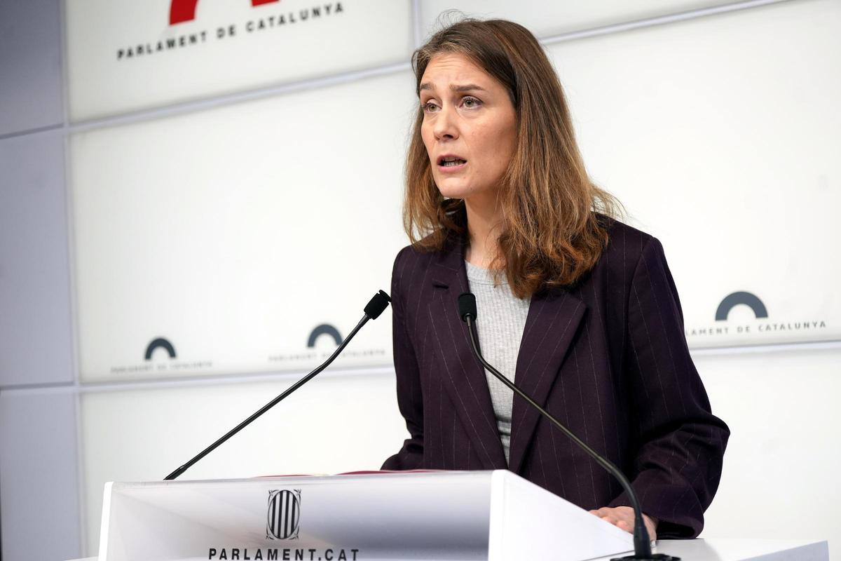 La líder de los Comuns en el Parlament, Jéssica Albiach.