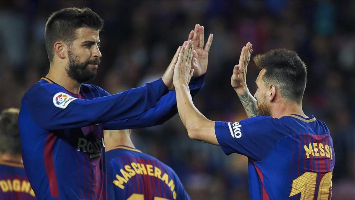 Gearrd Piqué jugó el partido contra el Eibar