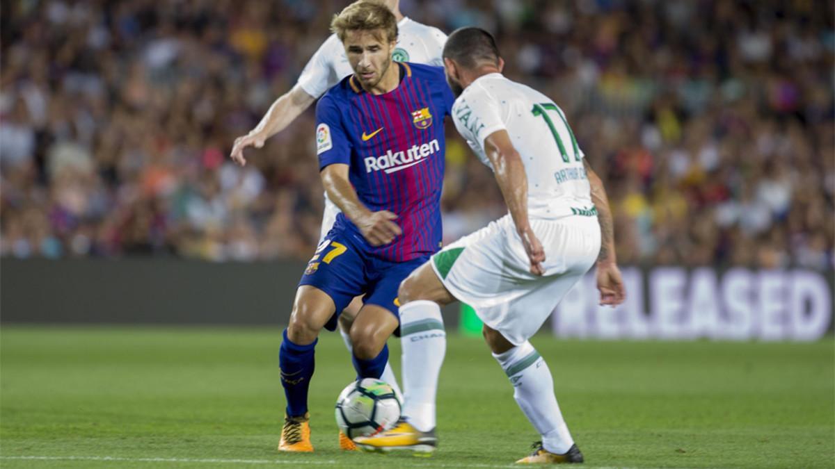 Sergi Samper en un partido de la pasada temporada