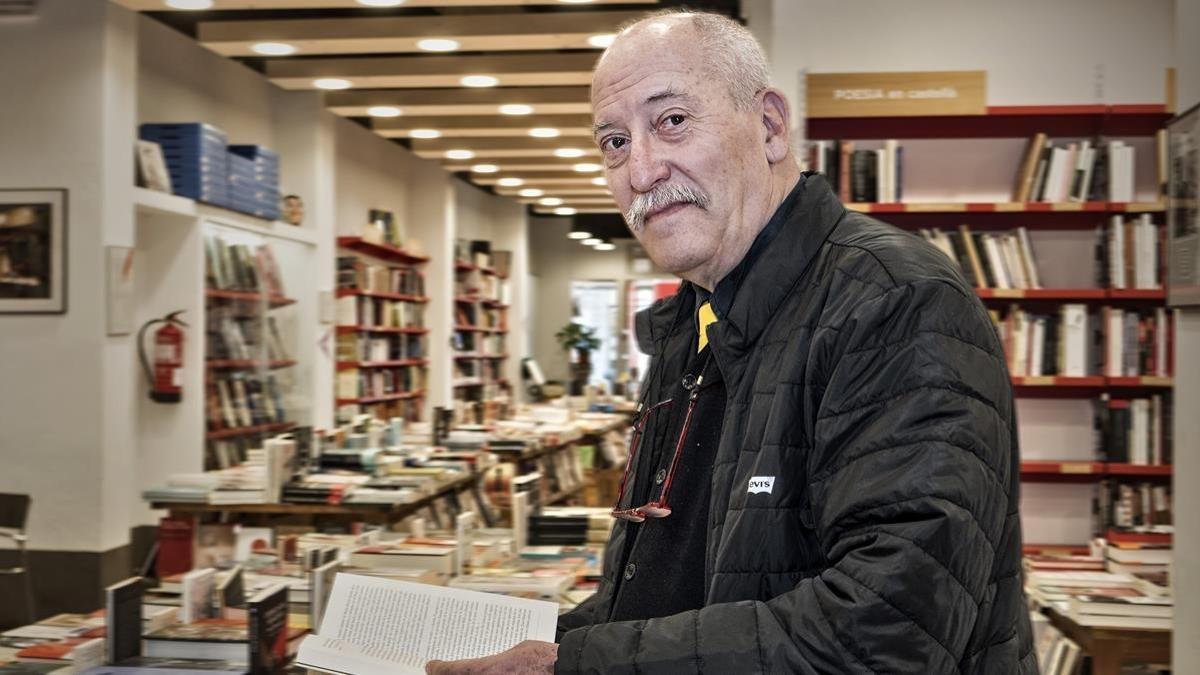 Andreu Martín, en la Llibreria Documenta.