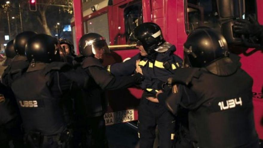 La concentración en apoyo al Gamonal en Madrid acaba con incidentes