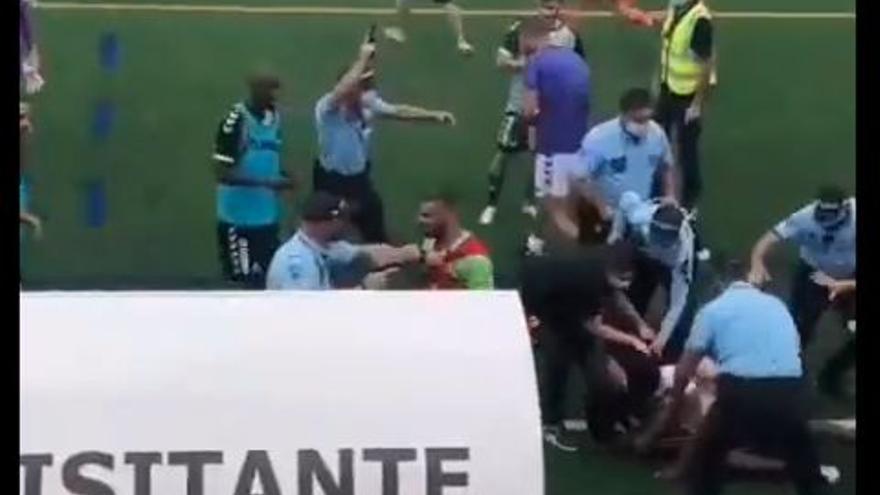 Batalla campal en un estadio luso: disparos al aire y un jugador encañonado