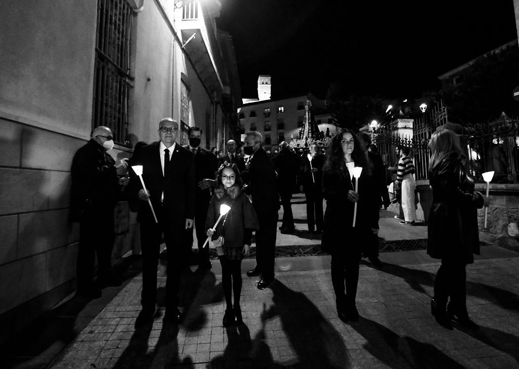 Semana Santa de Lorca 2022: Virgen de la Soledad del Paso Negro, iglesia y procesión