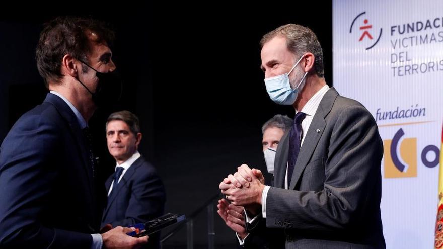 Felipe VI, en el acto con las víctimas del terrorismo.