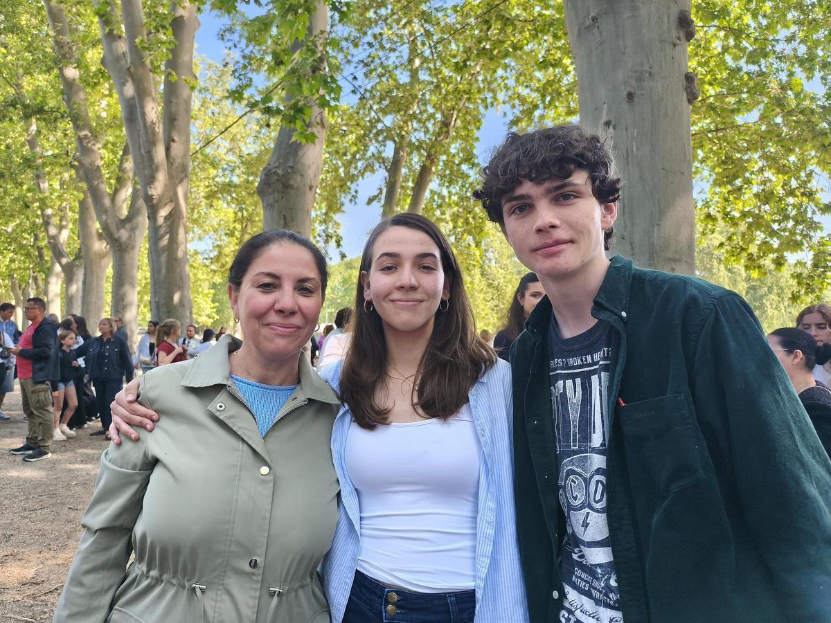 María Lourdes Marinas, Laura Terrón i Diego Taboada.