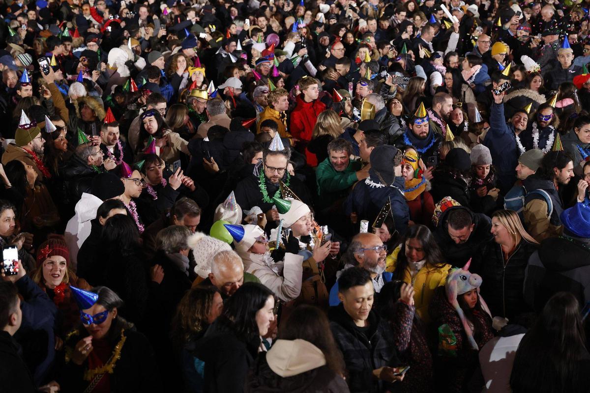 Santiago festeja la llegada del Año Nuevo