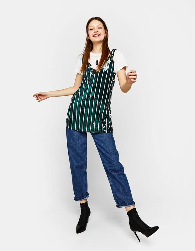 Rebajas Bershka: top de lentejuelas