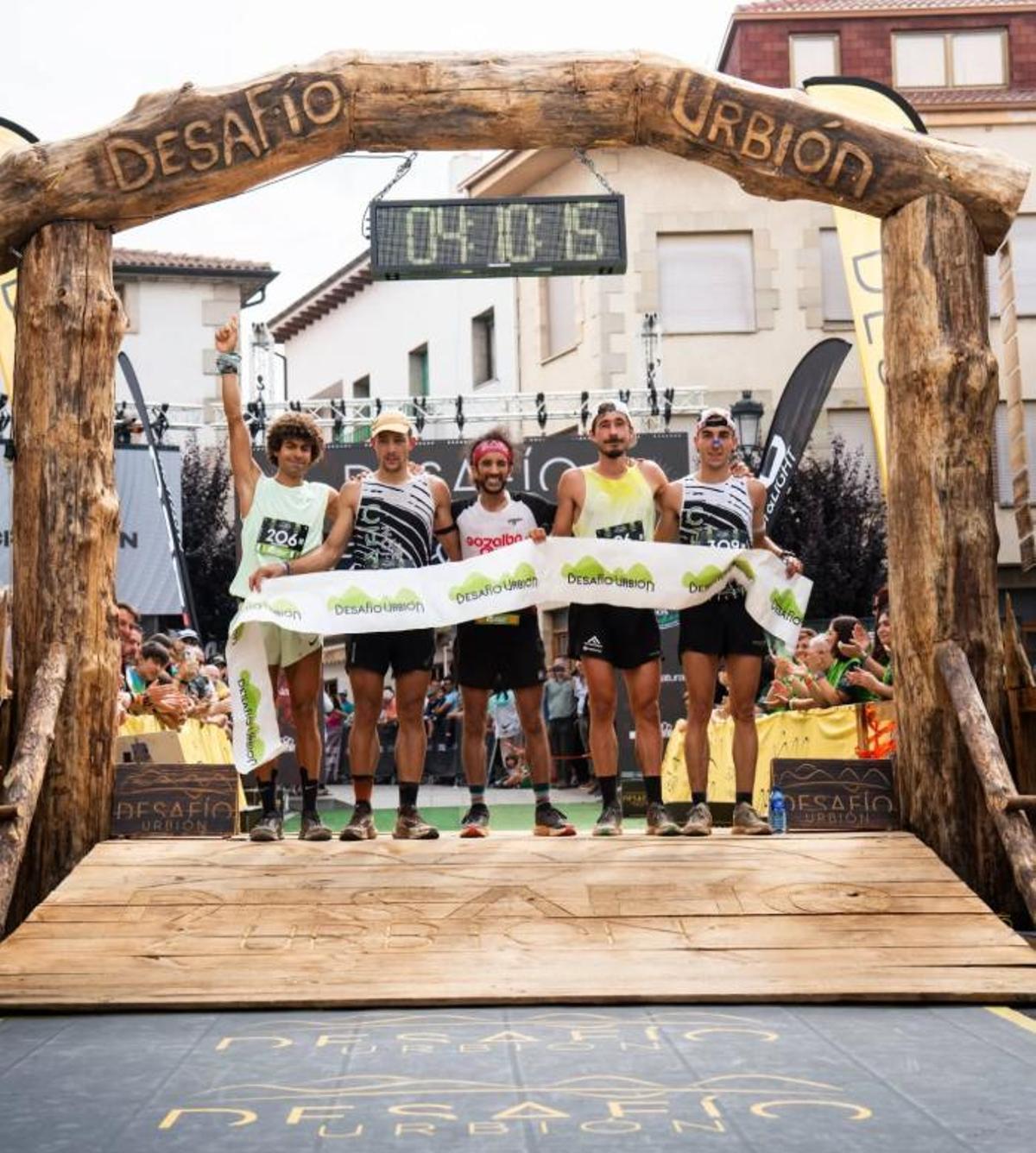 El podio masculino del Desafío Urbión