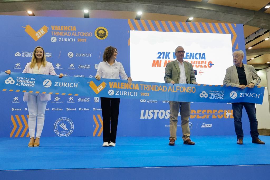 La presentación del Medio Maratón de València, en imágenes