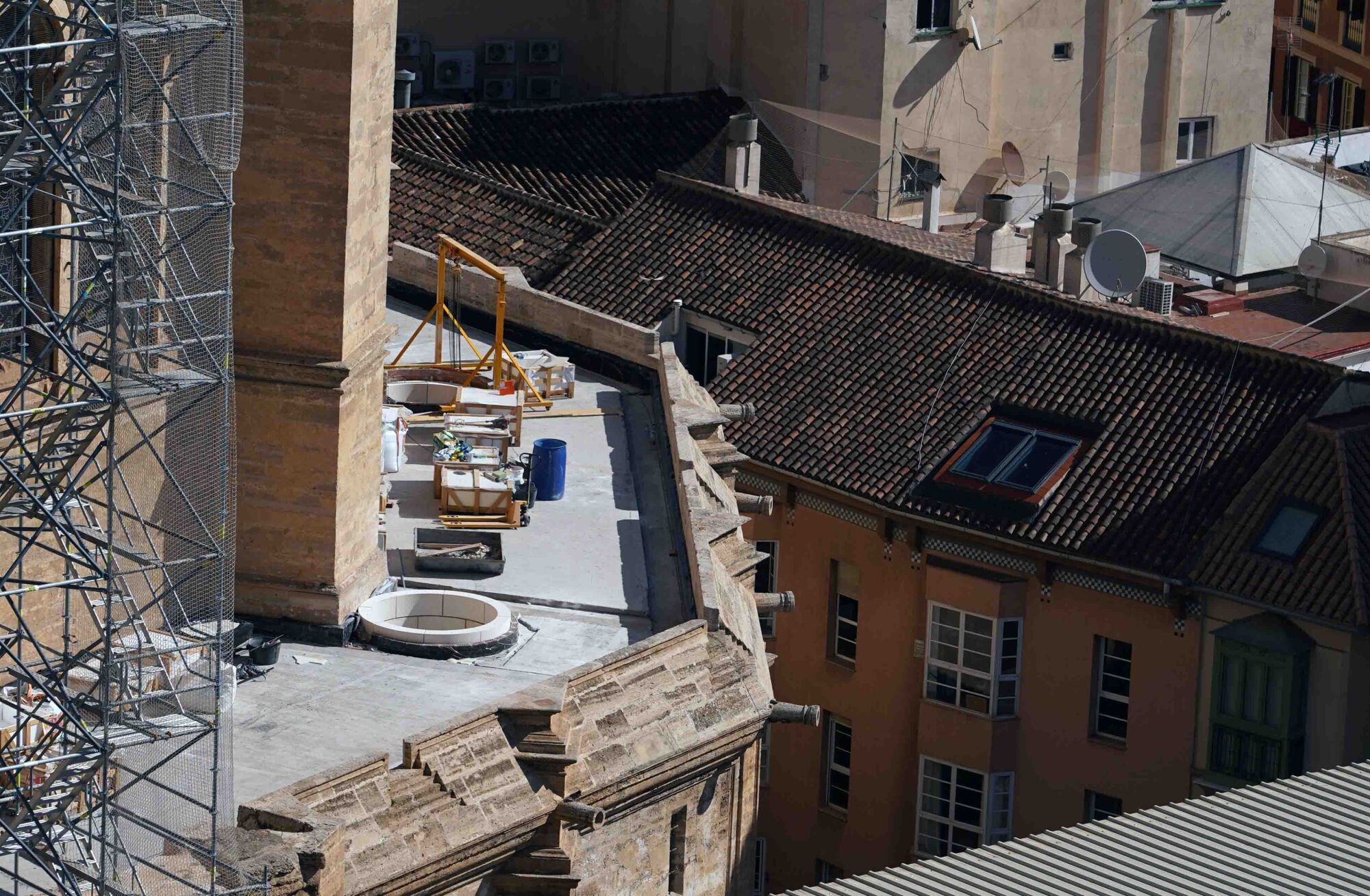 Visita del alcalde a las obras de la Catedral