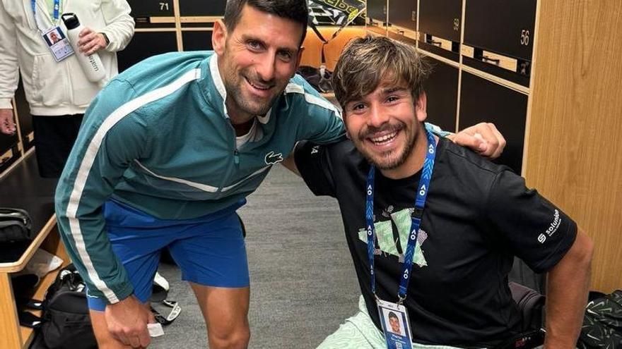 De la Puente, feliz por su encuentro con Djokovic